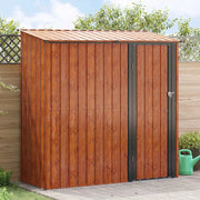 Casette da giardino Marrone 203 x 85,5 x 200 cm Metallo 42011304