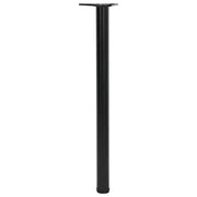Set Gambe Tavolo Altezza Regolabile Nere 870 mm 242149