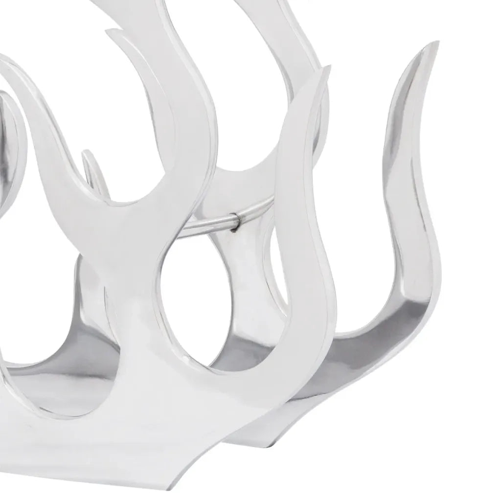 Portabottiglie da Tavola in Alluminio per 11 Bottiglie Argento  cod mxl 42771