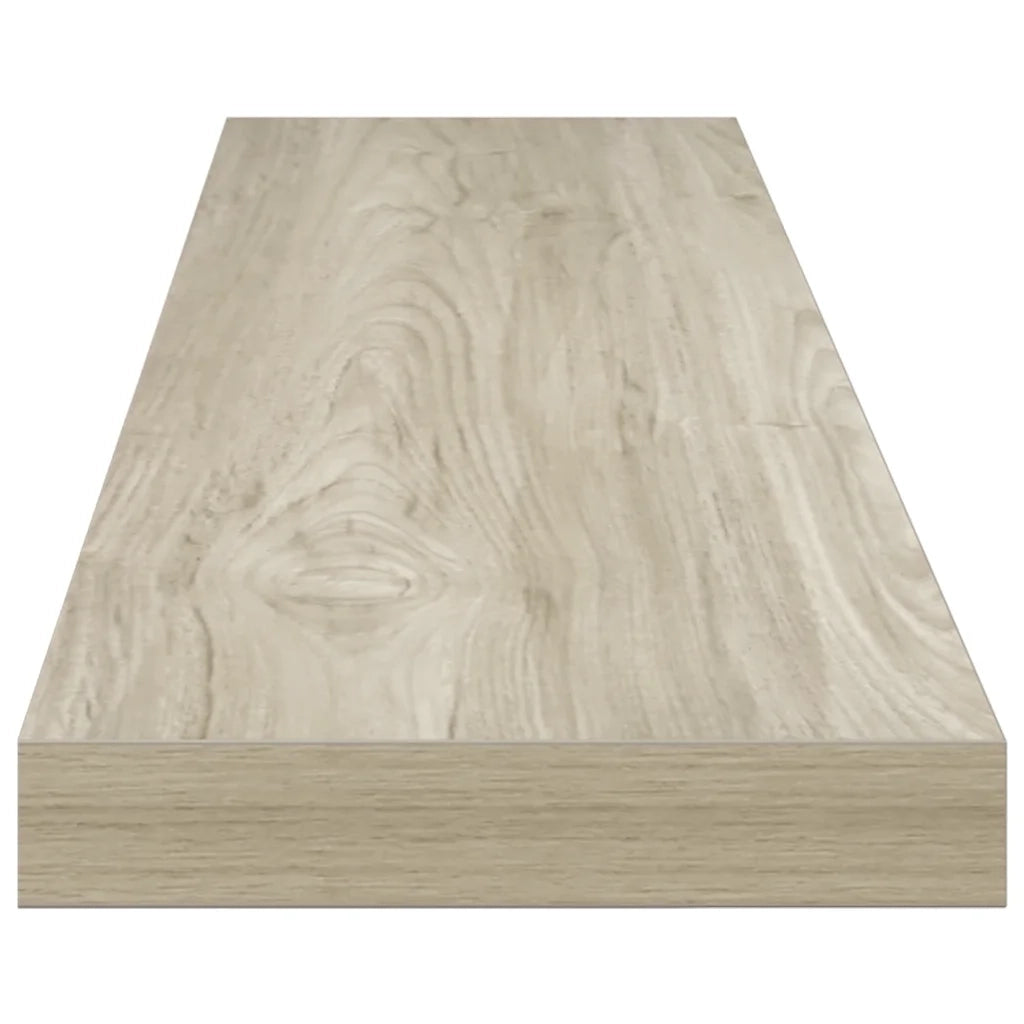 Scaffali a Parete 2 pz Rovere 120x23,5x3,8 cm in MDF cod mxl 33585