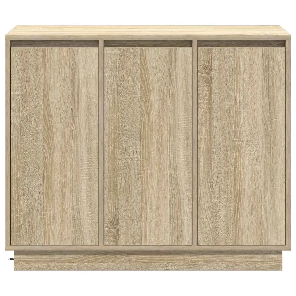 Madia LED Rovere Sonoma 90 x 32 x 75 cm Legno multistrato 869676