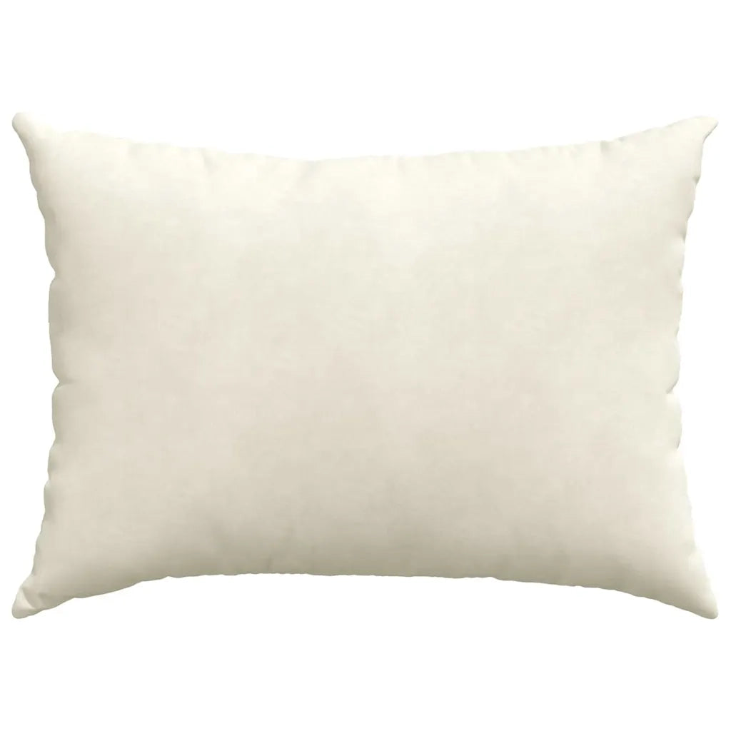Cuscini da Divano 2 pcs Crema 70 x 50 cm Tessuto in Cords
