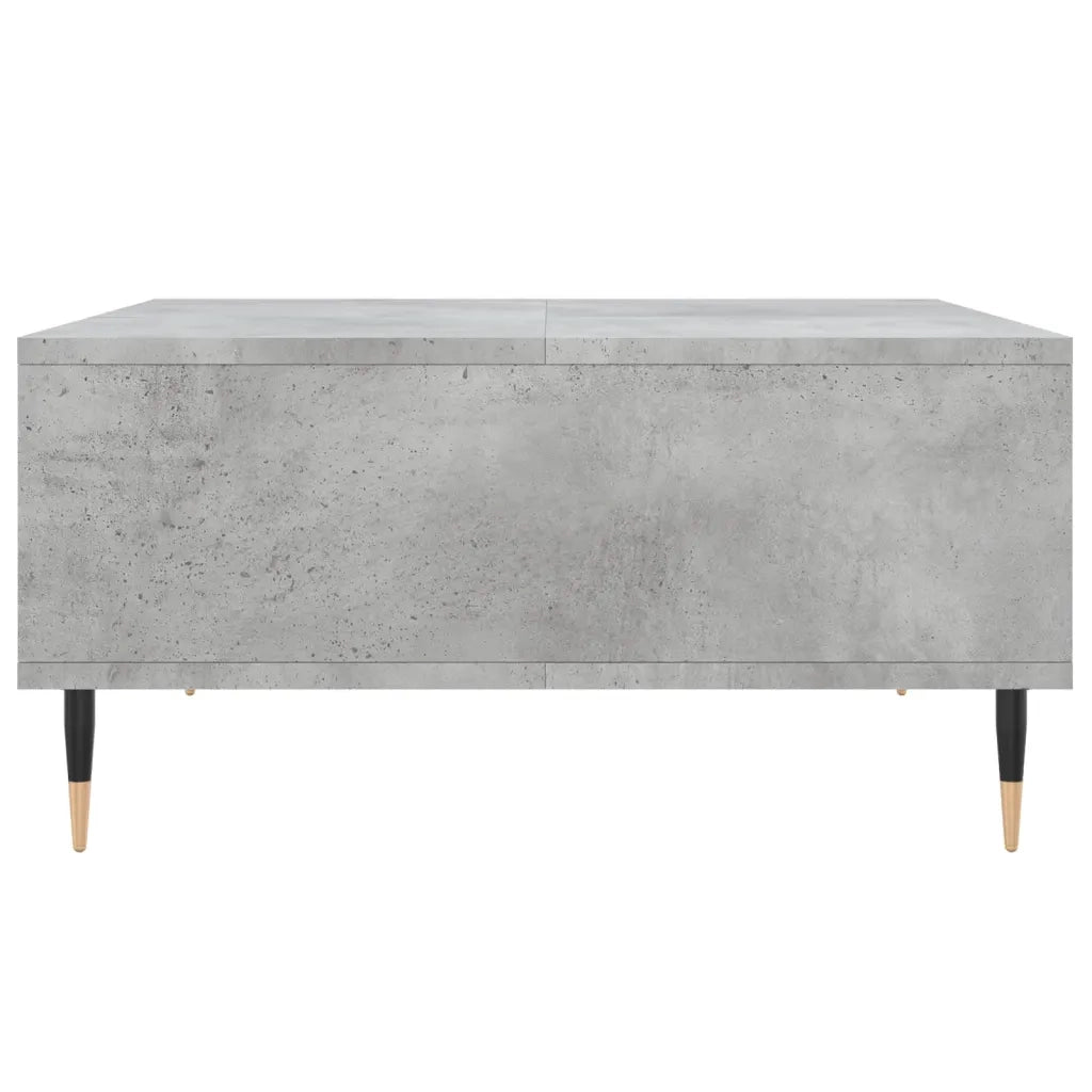 Tavolino da Salotto Grigio Cemento 60x60x30cm Legno Multistrato 827032