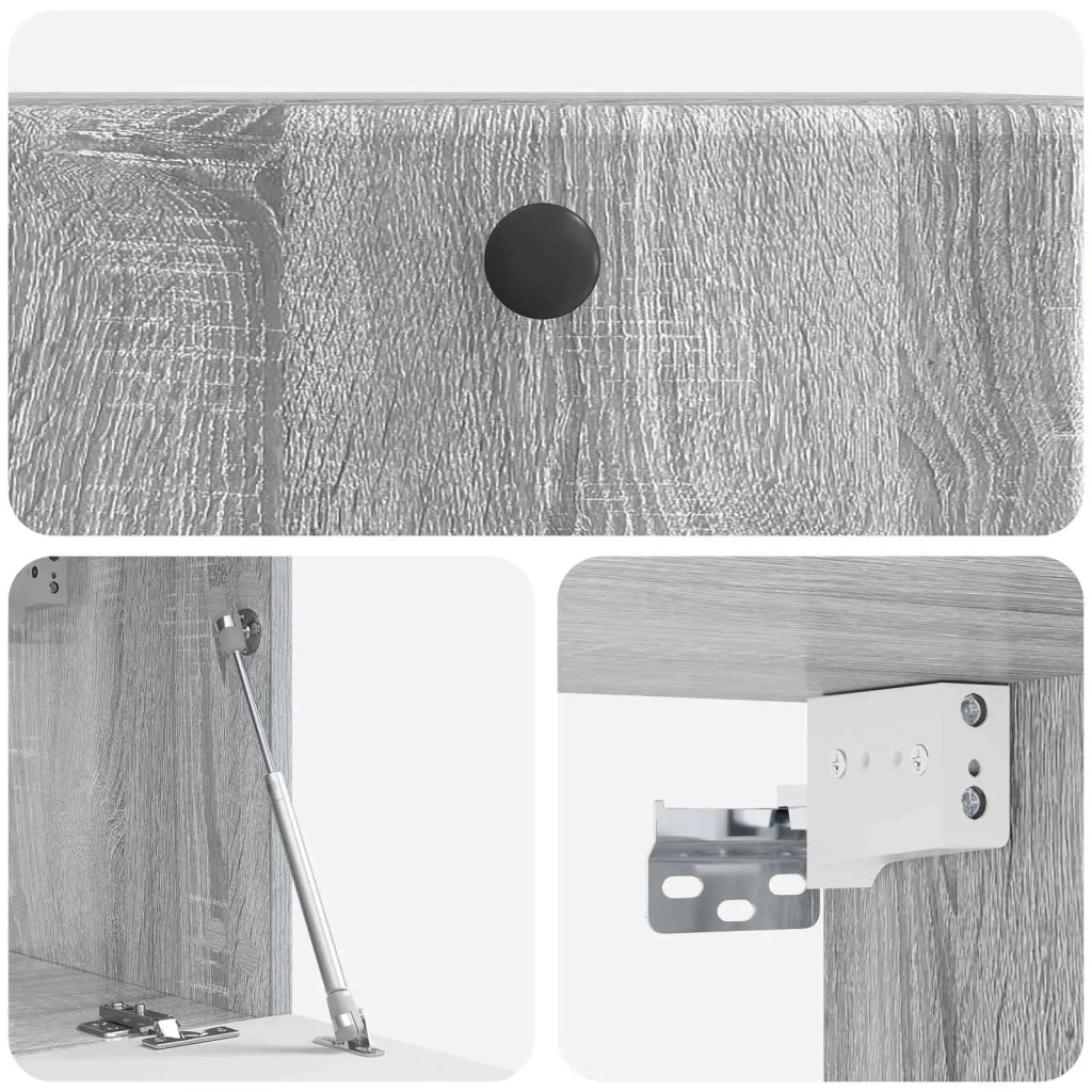 Mobile Porta TV da Muro 59,5 x 31 x 30 cm Sonoma grigio
