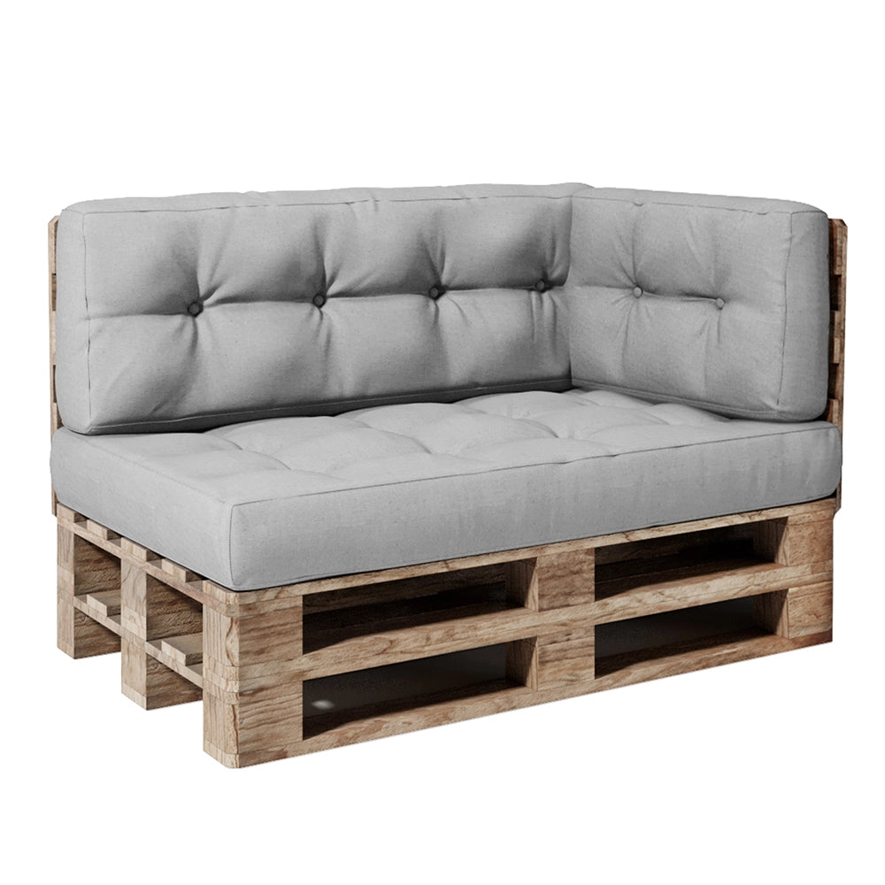 Set di cuscini per pallet Grigio 2 parti Vicco
