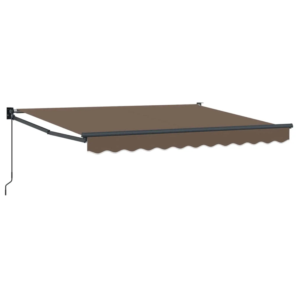Tenda retrattile Tortora 3,5 x 2 m 100% Poliestere e Alluminio