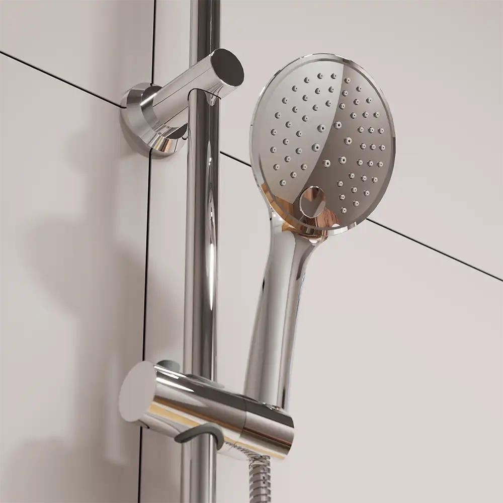 Colonna doccia in acciaio inox soffione 23 cm | Adige