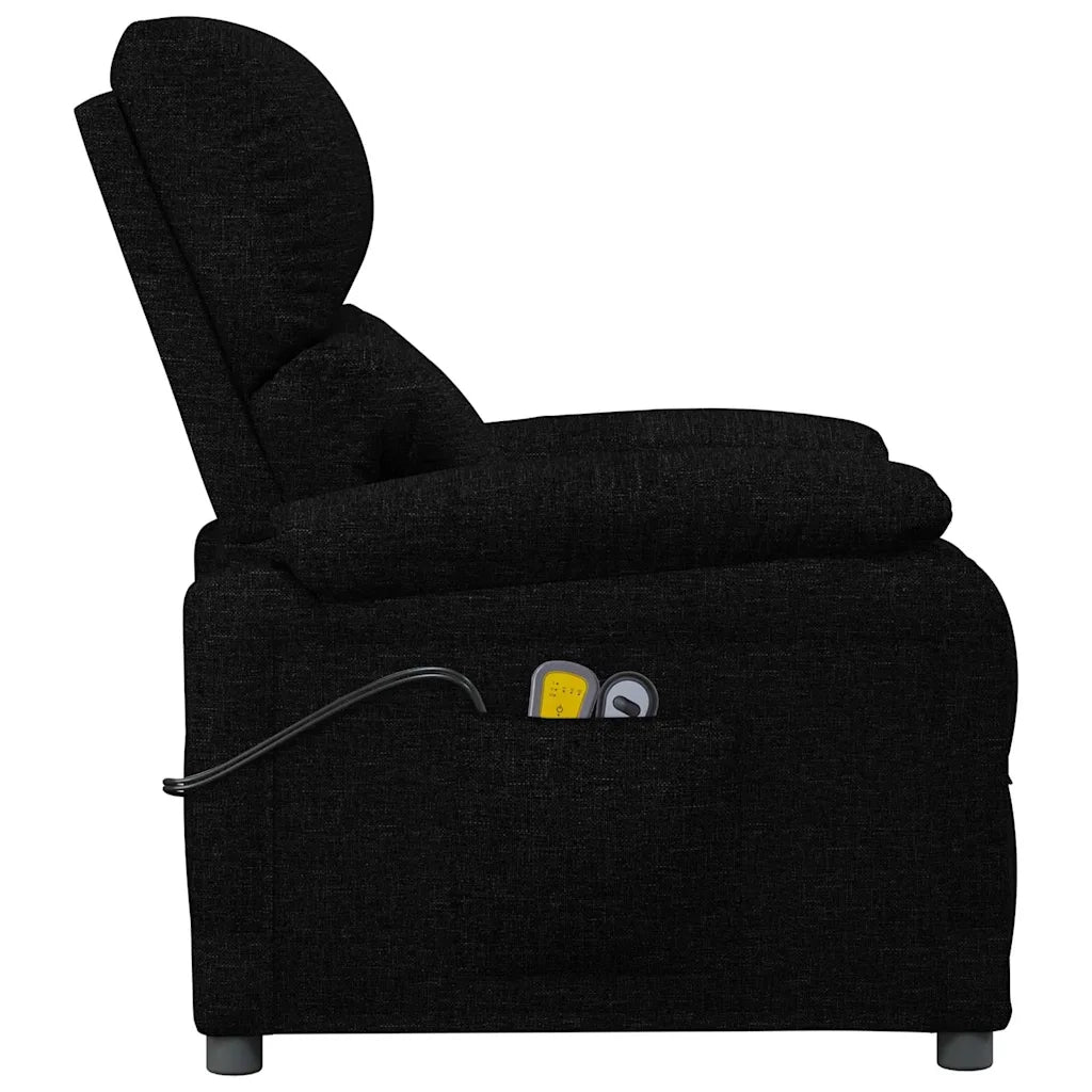 Divano Sedia-Poltrona Massaggiante Elettrica Nera in Tessuto 930894