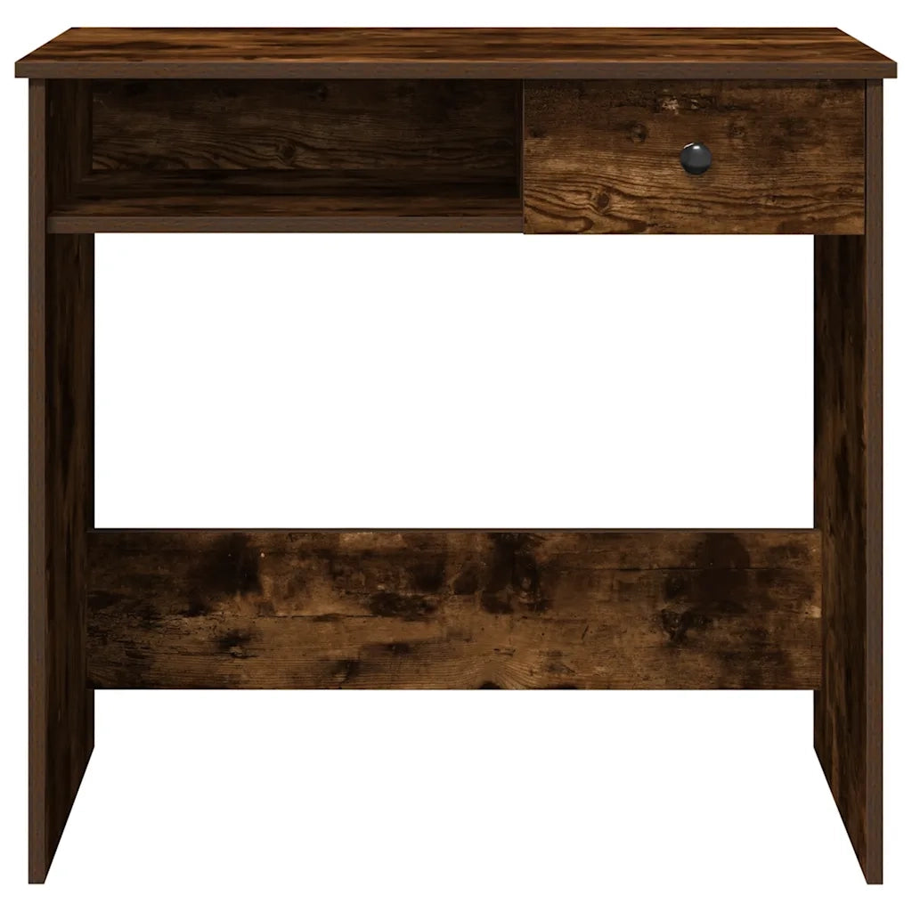 Scrivania Rovere Fumo 80x40x75 cm in Legno Multistrato 860476
