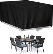 Ottone per giardino impermeabile 420D Oxford - Scatole per mobili di rattan rettangolari - Resistente all'UV - Resistente ai graffi - 200 x 200 x 85 cm