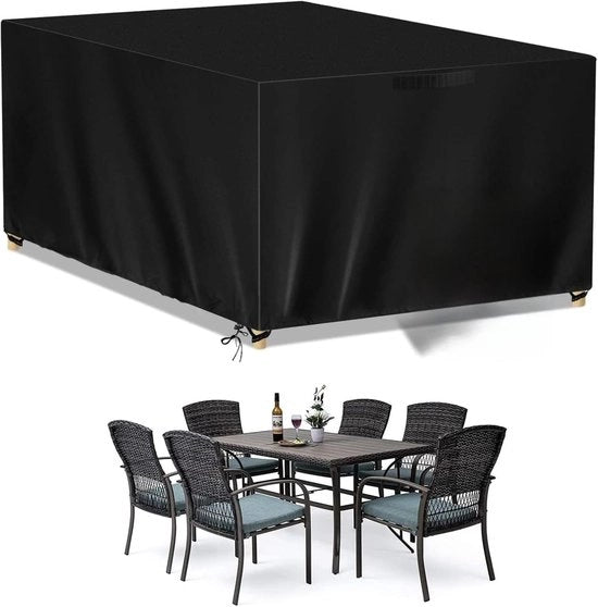 Ottone per giardino impermeabile 420D Oxford - Scatole per mobili di rattan rettangolari - Resistente all'UV - Resistente ai graffi - 200 x 200 x 85 cm