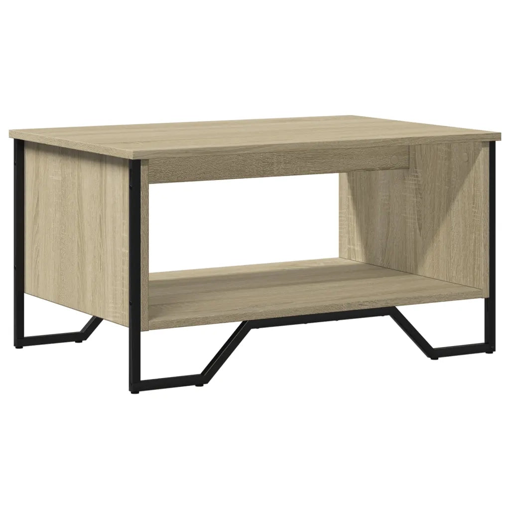 Tavolino da Salotto Rovere Sonoma 75x51x40 cm Legno Multistrato 848485