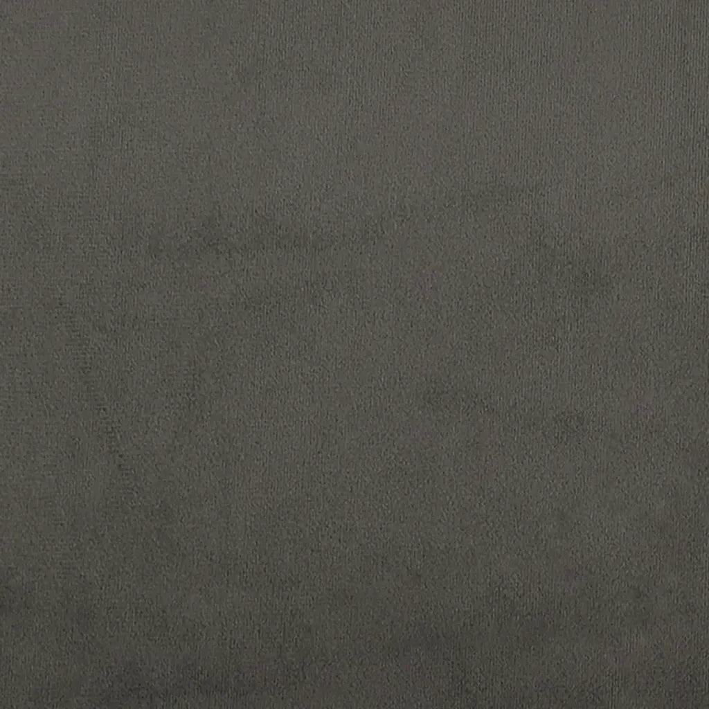 Divano Letto a 2 Posti con 2 Cuscini Grigio Scuro in Velluto 375817