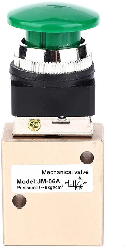 Pompa pneumatica 2 posizioni/3 vie - manopola a ritorno elastico - compatta/leggera - lega di alluminio - per aria - valvola pneumatica