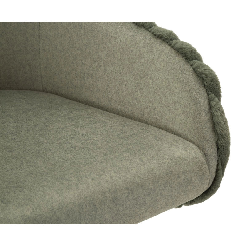 Sgabello Bar Alaska -a- Verde Set 2 Pz cm 52x46x111 (altezza Seduta cm 78)