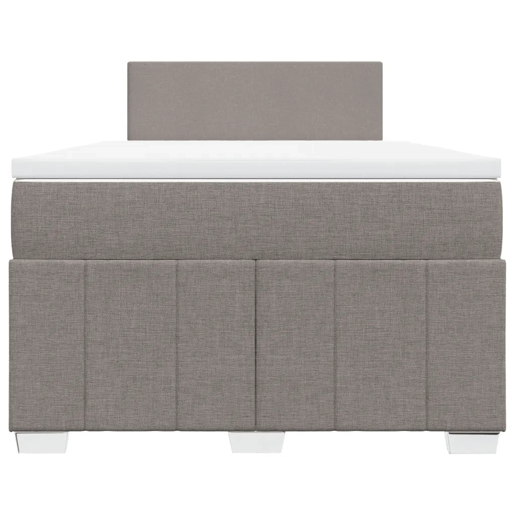 Giroletto a Molle con Materasso Tortora 120x190 cm in Tessuto