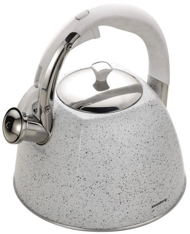 Klausberg KB-7261 Bollitore con fischio in acciaio inossidabile da 3 litri