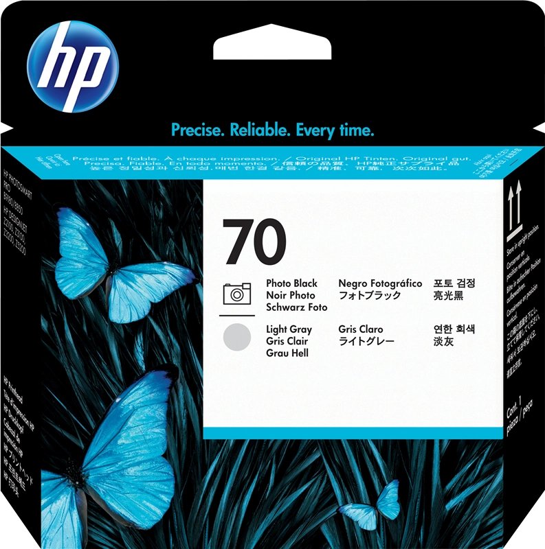 HP Testina di stampa nero fotografico e grigio chiaro DesignJet 70