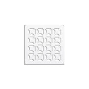 ROUND CROSS- Pannello in PVC traforato - Parasole Colore: bianco, Misura: 73x73 cm