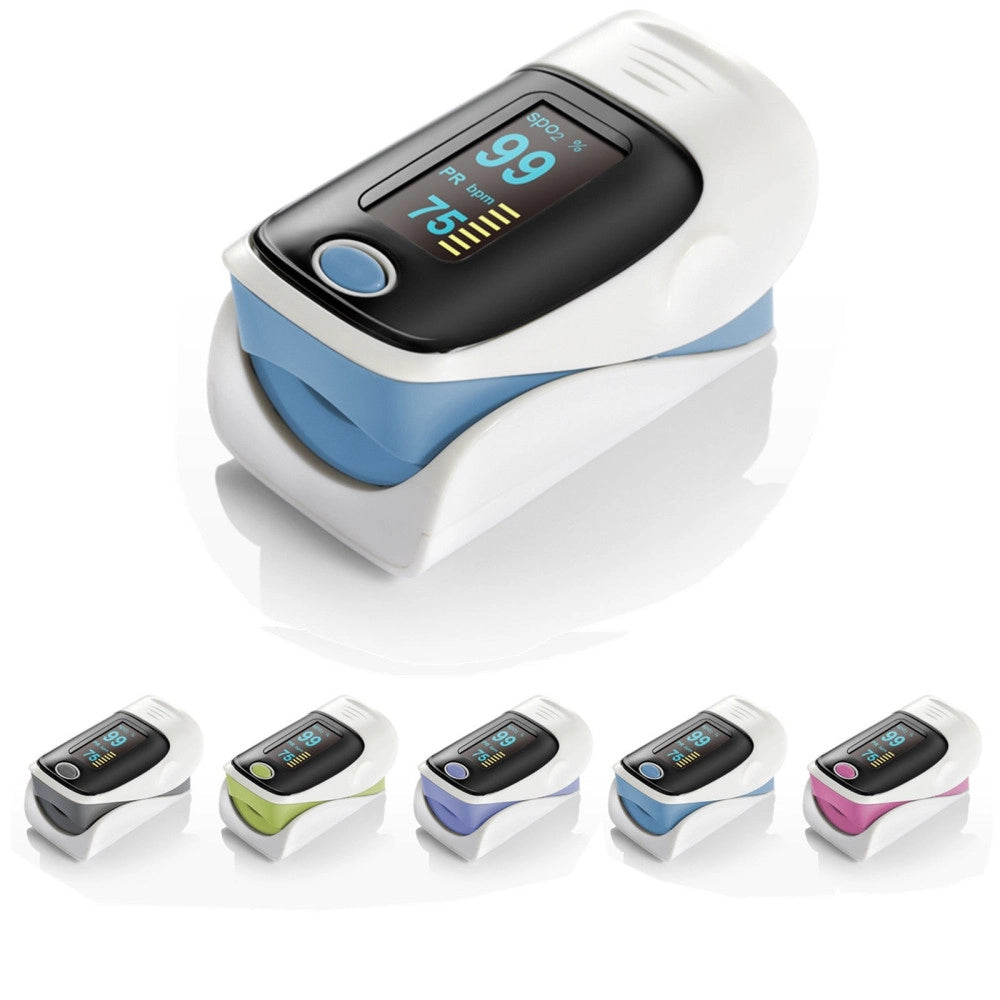 Trade Shop - Saturimetro Ossimetro Pulsossimetro Misura Battito Da Dito Portatile Display Led -