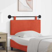 Testiera sospesa Con luce LED Rosso Arancio Tessuto in Cords 3424298