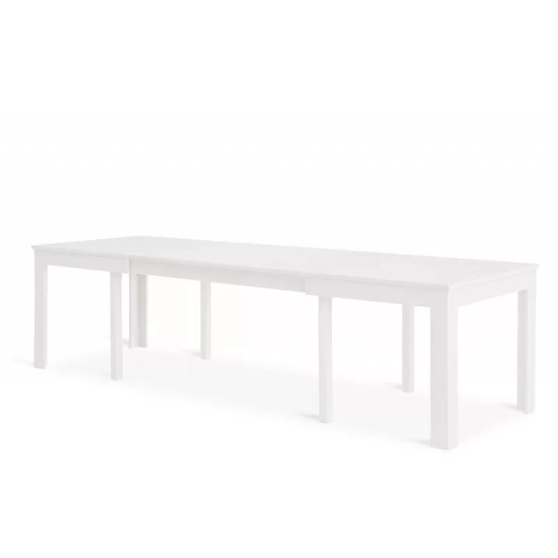 Tavolo moderno bianco frassino 180x90x76 allungabile (551) - Mobili 2G