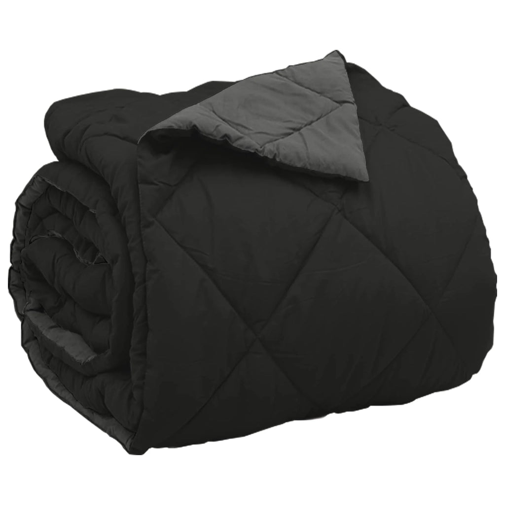 Piumone Completo Annuale Nero e antracite 220 x 200 cm 42025604