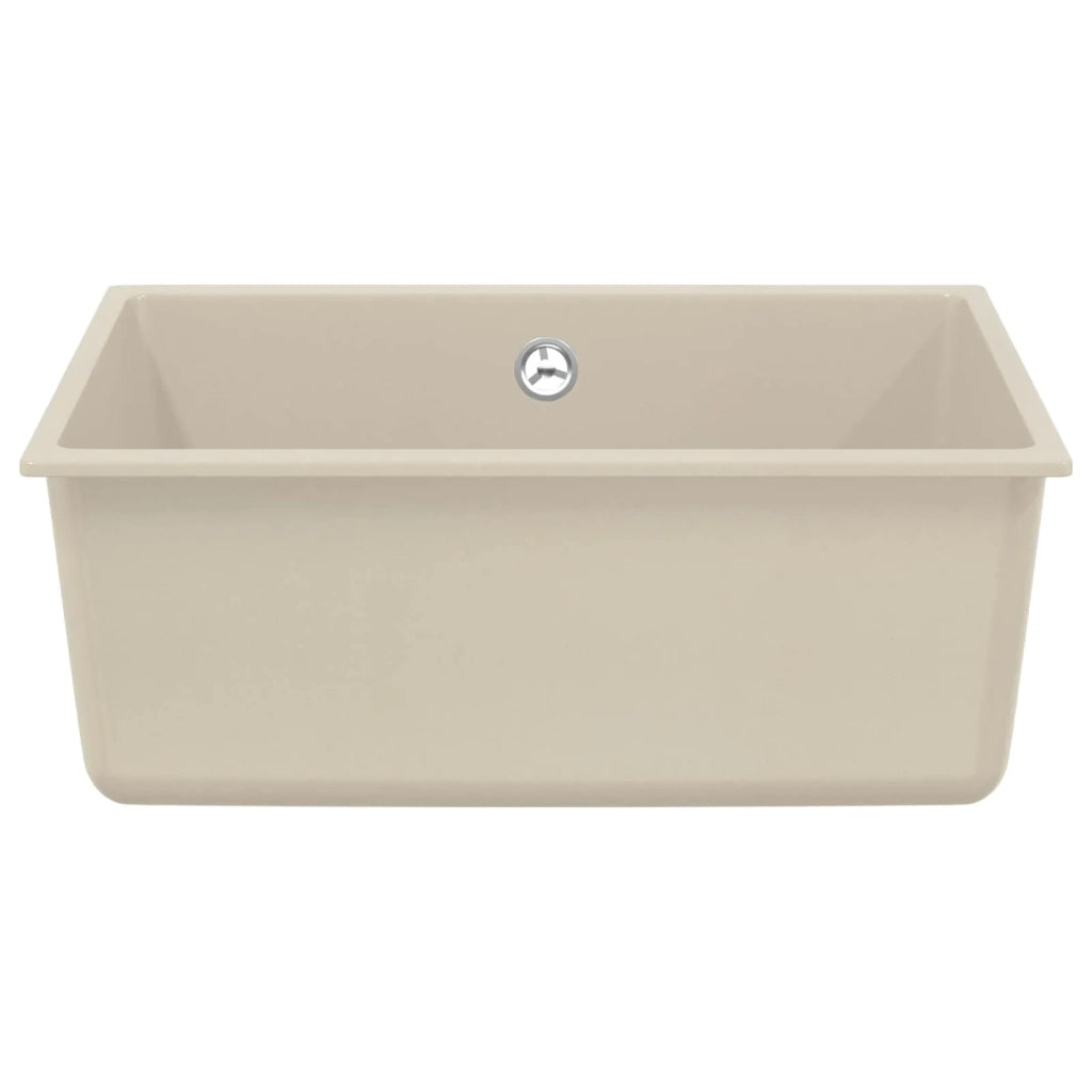 Lavello Beige 530 x 460 mm 80% Quarzo e 20% Resina