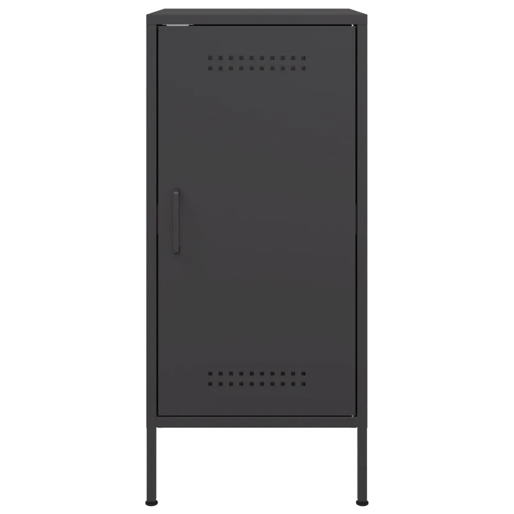 Credenze 2 pz | Madia | Buffet da pranzo | Armadio da pranzo Nere 36x39x79 cm in Acciaio