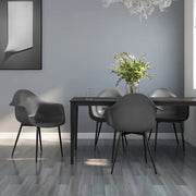 Sedie da Pranzo 4 pz Grigie in PP 338080