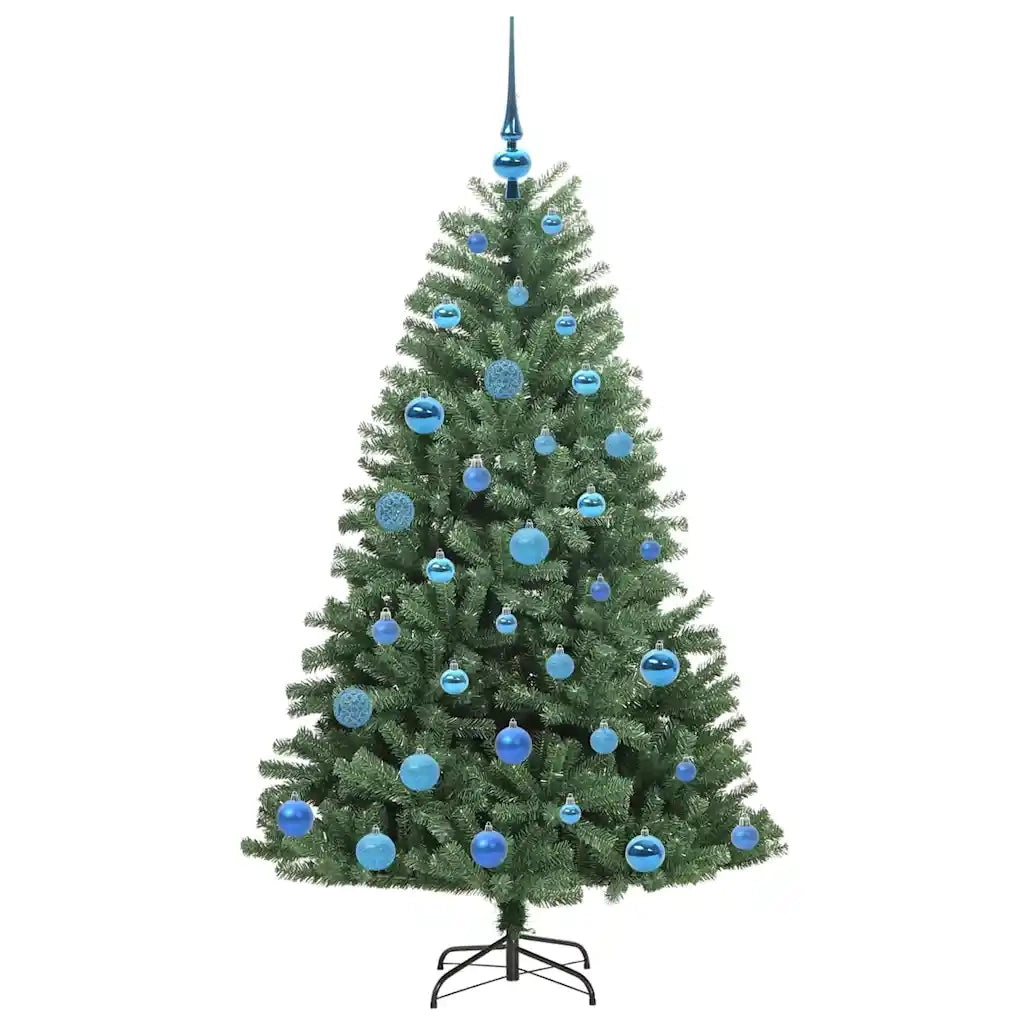 Albero di Natale | Decorazioni natalizie Artificiale con Rami Pieghevoli Verde 150 cm