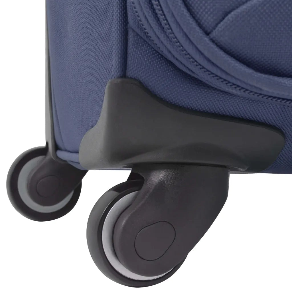 3 pz Set di Valigie Trolley Morbide Blu Marino CFW9943578