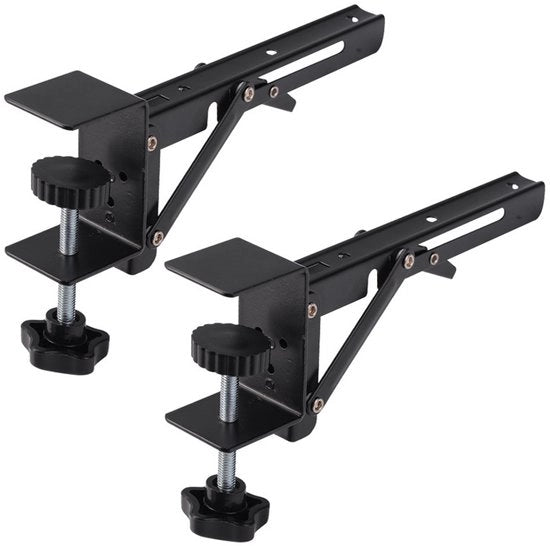 Estensione regolabile per scrivania, supporto per tastiera clip-on, frame di estensione per braccio adattabile per scrivanie - 2 pezzi
