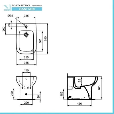 Sanitari Ideal Standard filomuro Rimless con copriwater  I.Life A