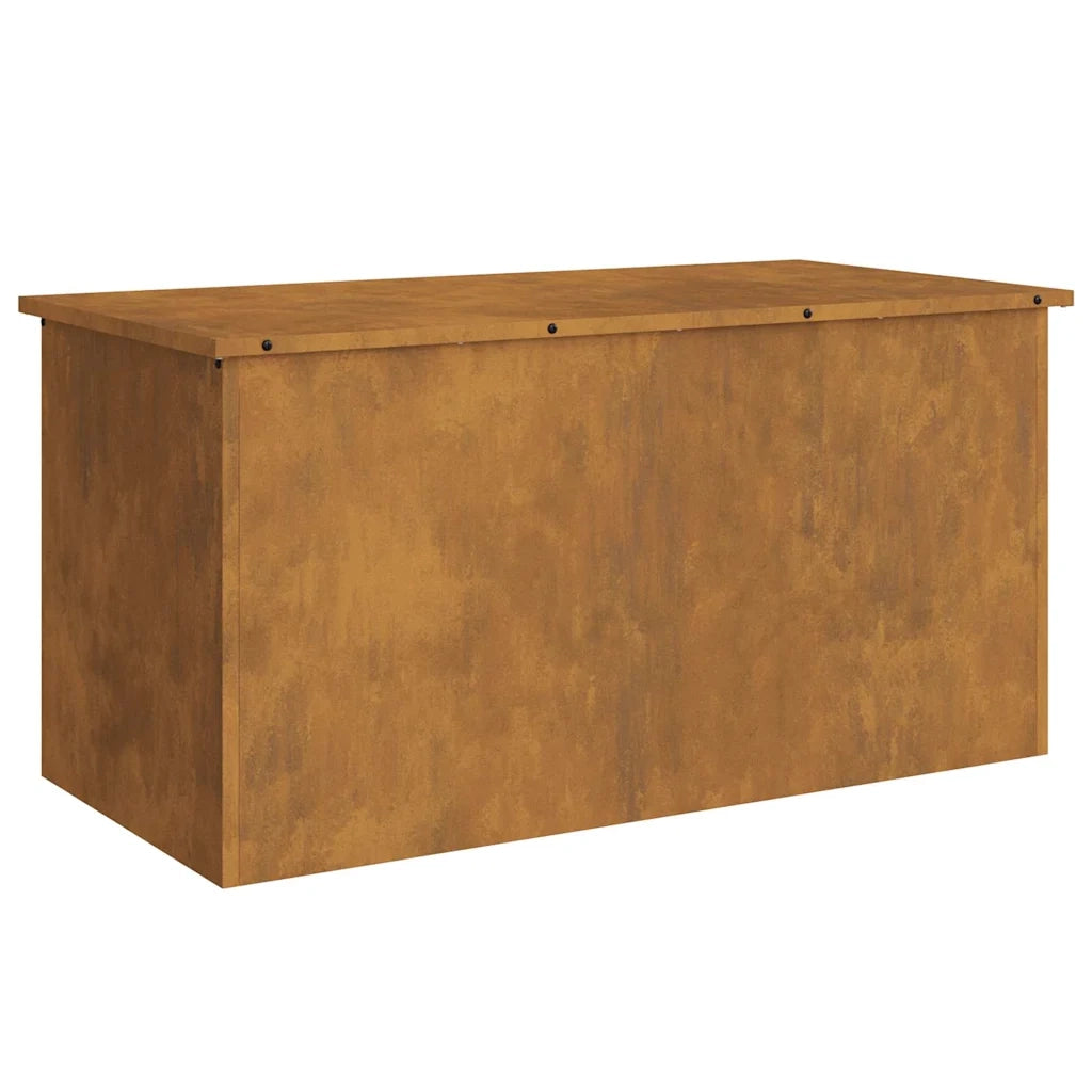 vidaXL Scatola di Stoccaggio Esterno Marrone 100 x 50.5 x 50 cm