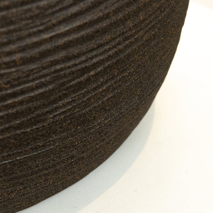 Camino a bioetanolo braciere da giardino da terra per interno esterno RAFFAELLO Terra Marrone d.35 x h55