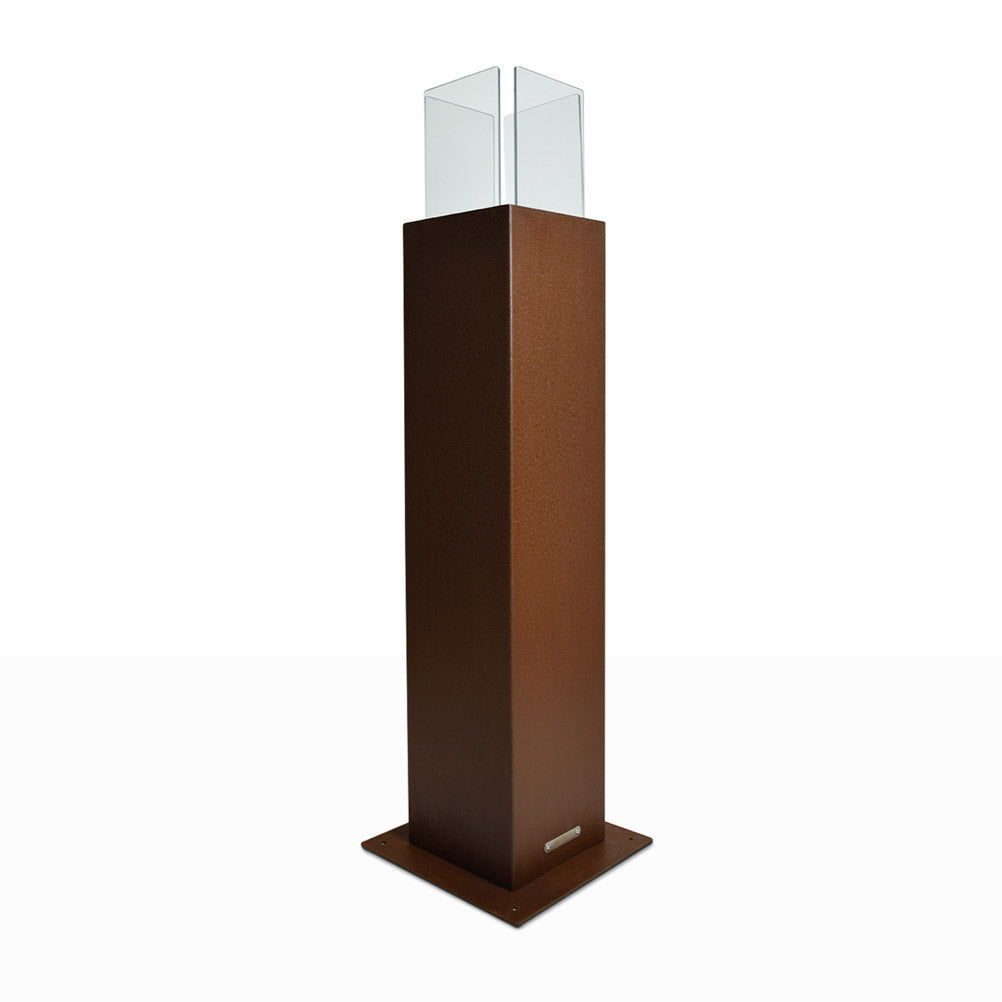 Camino a bioetanolo da giardino biocamino per esterno Capri 110 Ruggine