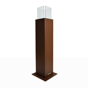 Camino a bioetanolo da giardino biocamino per esterno Capri 110 Ruggine