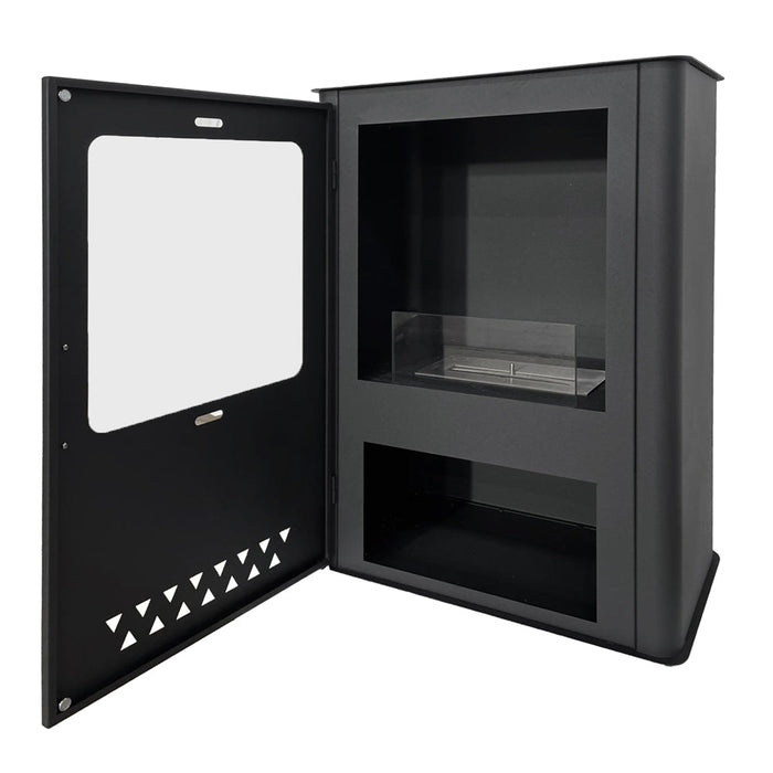 Stufa a bioetanolo camino biocamino da terra LUISA L50xP30xH68