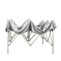 Gazebo richiudibile pieghevole 3 X 4,5 Bianco ricoperto in PVC impermeabile