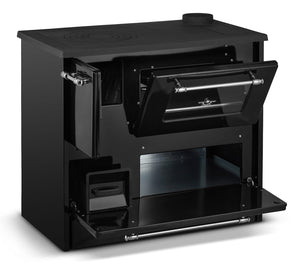 Cucina A Legna Stufa 9 Kw Nera Beatrice L87xP51xH79 Ecodesign