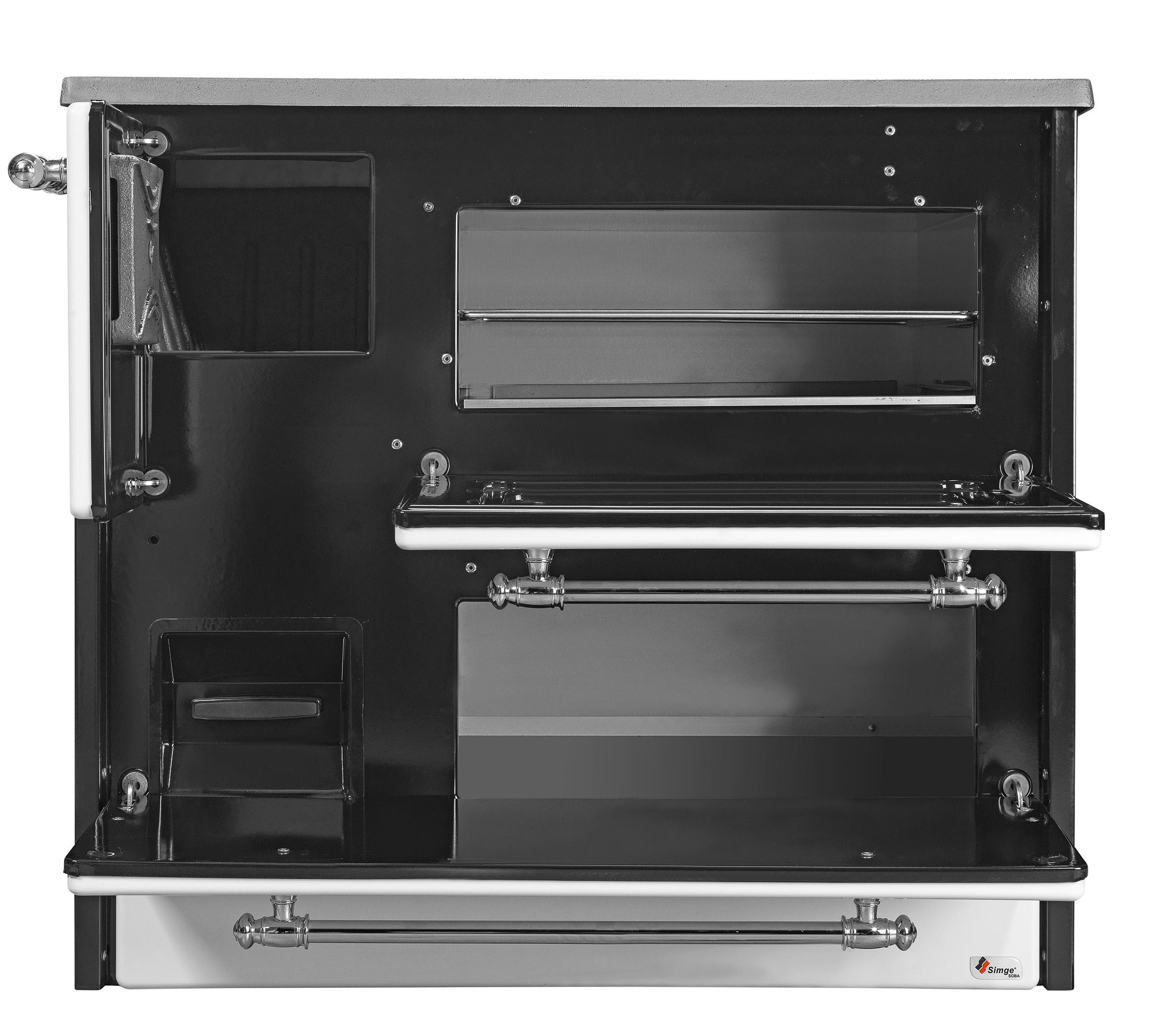 Cucina A Legna Stufa 9 Kw Nera Beatrice L87xP51xH79 Ecodesign