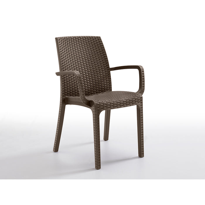 POLTRONCINA INDIANA TAUPE 57X59XH86CM IMPILABILE