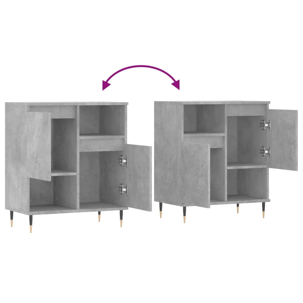 Buffet credenza cassettiera armadio mobile contenitore organizer per cucina soggiorno salotto 60 x 35 x 70 cm legno ingegnerizzato grigio 02_0031982