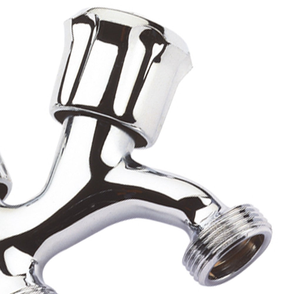 Rubinetto due maniglie attacco lavatrice 1/2x3/4x3/4