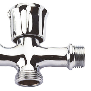 Rubinetto due maniglie attacco lavatrice 1/2x3/4x3/4