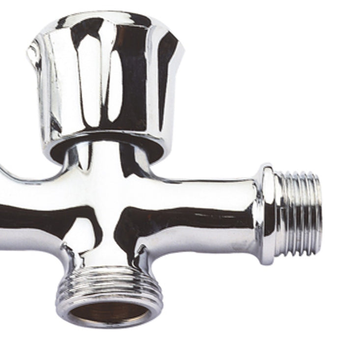 Rubinetto due maniglie attacco lavatrice 1/2x3/4x3/4