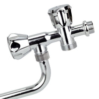 Rubinetto a snodo con attacco lavatrice con maniglia mini