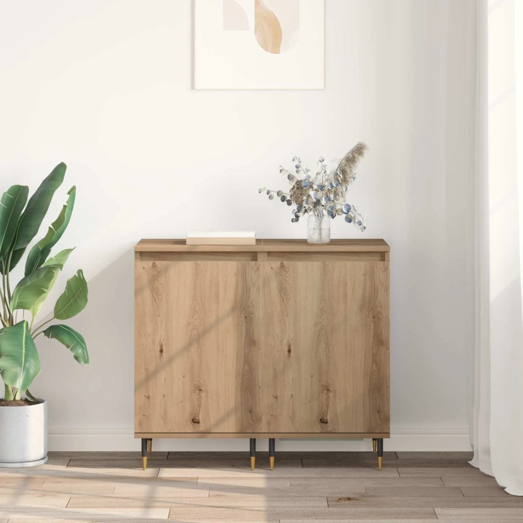 Credenza 2 pz | Madia | Buffet da pranzo | Armadio da pranzo Rovere artigianale 40 x 35 x 70 cm