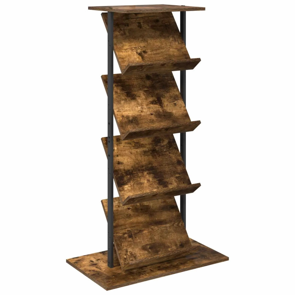 Scaffale per riviste Rovere fumé 68 x 40 x 123.5 cm 899545